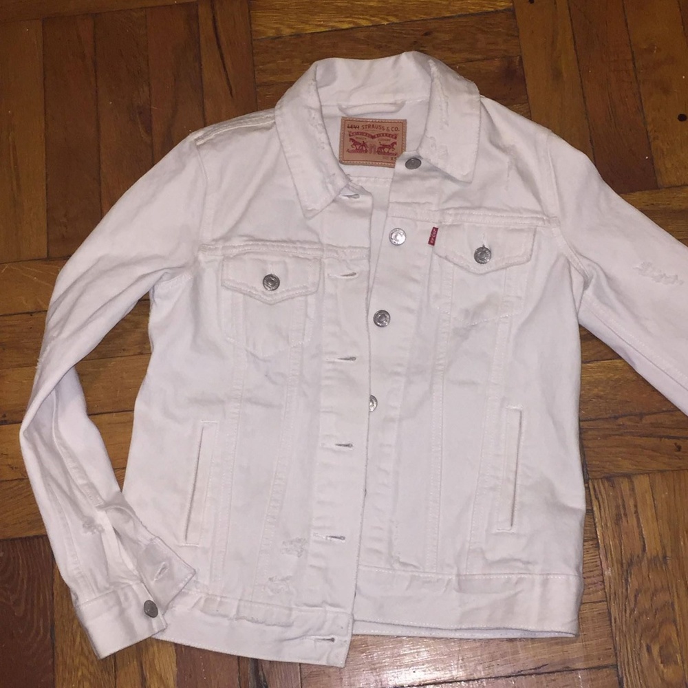 Levi's White Denim Jacket